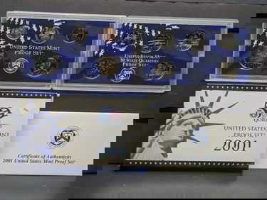 2001 -S U.S. Mint Proof Set In OGP