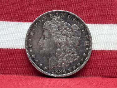 1884 O Morgan Silver Dollar
