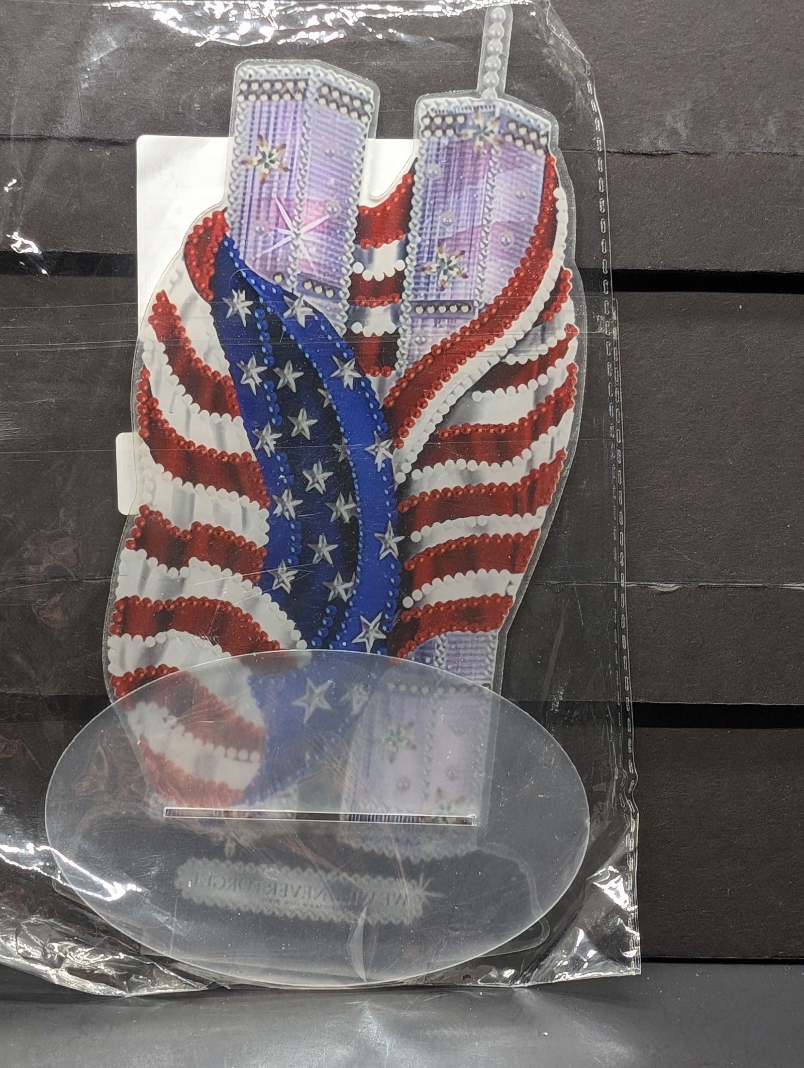 Super Cool 9-11 Twin Tower "We Wil Never Forget" Acrylic Display With Stand (1 of 2)