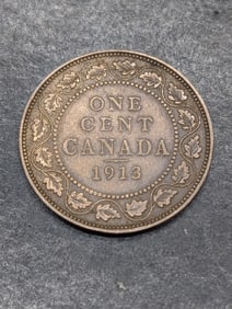 1913 Canada Large Cent, High Grade, 112 Years Old