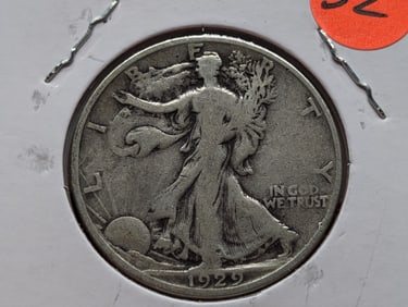 1929-S Walking Liberty Half Dollar VF