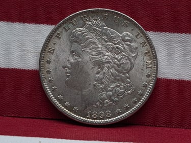 1898 Morgan Silver Dollar - AU/UNC