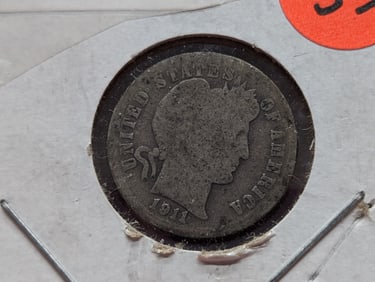 1911-D Barber Dime