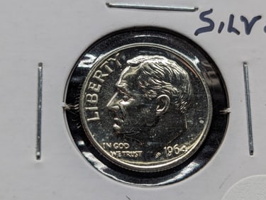 1964 GEM PROOF Roosevelt Dime. 90% Silver
