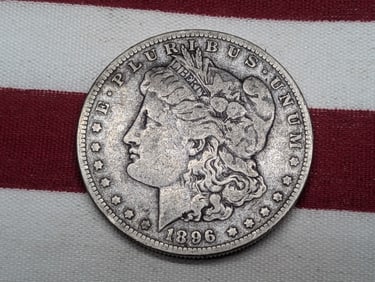 1896-O Semi-Key Date United States Silver Dollar.