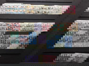 20 - Vintage no-gum Plate Blocks