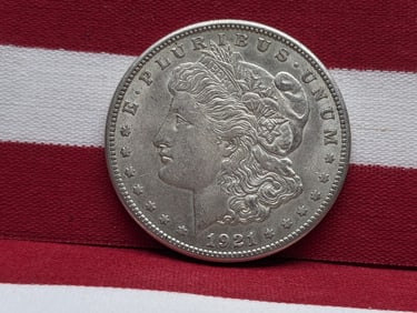 1921 S Morgan Silver Dollar - Nice Coin