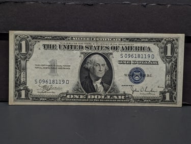 1935-C Blue Seal $1 Silver Certificate, GEM CRISP UNC