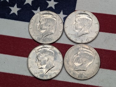 (4) Kennedy Half Dollars, 1980-P & D , 1981-D, 1983-P