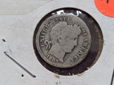 1907-O Barber Dime