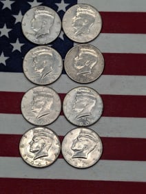 (8) Kennedy Half Dollars, 1988-P & D, 1989-P & D, 1990-P & D, 1991-P & D