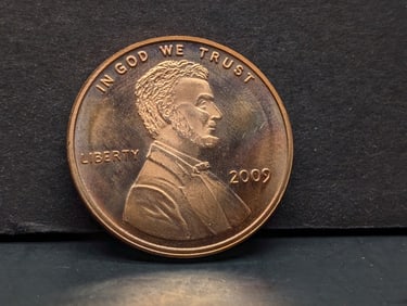 Large Replica 2009 One Troy Ounce .999 Fine Copper "Lincoln"