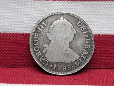 1788 Chiles 2 Reales - Scarce - .903 Silver