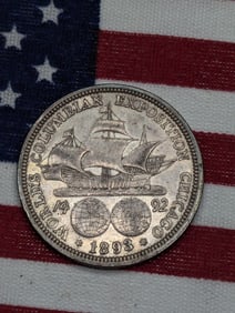 1893 Columbian Exposition Commemorative Half Dollar ,Chicago Worlds Fair