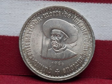 1960 Portugal 10 Escudos - .800 Silver
