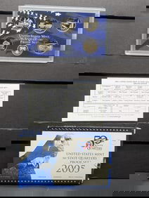 2005 -S U.S. Mint Fifty State Quarters Proof Set In OGP With COA