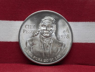 1978-Mo Mexico 100 Pesos - .720 Silver 20 grams