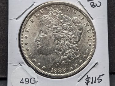 1888-O Morgan Silver Dollar. High Grade