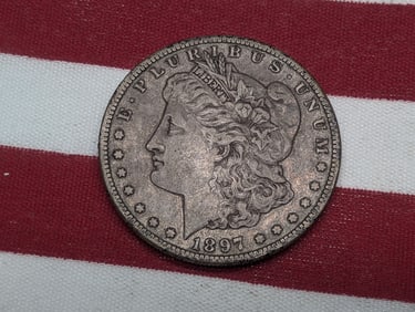 1897-S Semi-Key Date Morgan Silver Dollar.