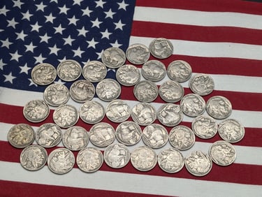 1937 Buffalo Nickels - Lot of 40