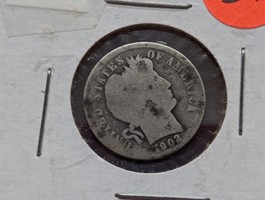 1902 Barber Dime
