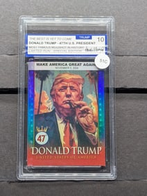 President Trump-Make America Great Again, Sealed Card, Graded 10, Limited Run-Special Edition