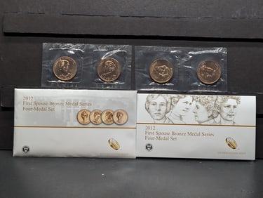 2012 First Spouse Bronze Medal Series Four-Medal Set
