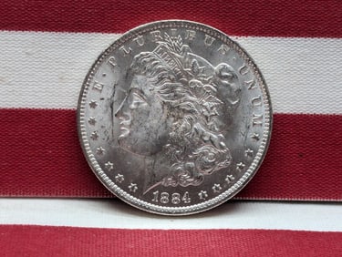 1884-O Morgan Silver Dollar BU