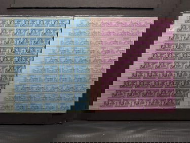 1950 USPS Stamp Sheets - $3 Face Value
