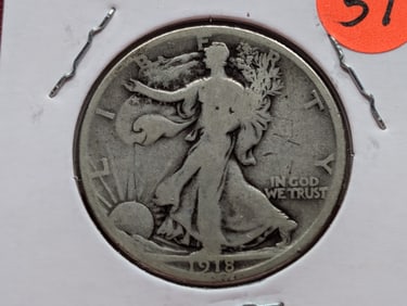 1918-D Walking Liberty Half Dollar