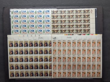 1975 USPS Stamp Sheets - $20 Face Value