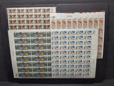 1975 USPS Stamp Sheets - $20 Face Value