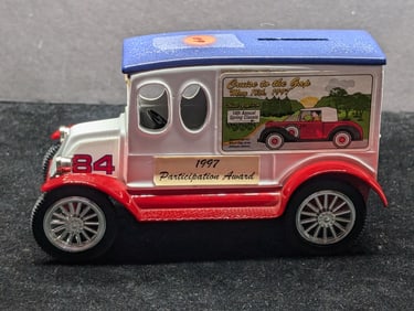 ERTL Collector Metal American Classic Del Van, Coin Bank w/Key Serial #0152
