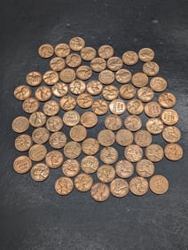 Half Pound, About 70-1940's, Lincoln Wheaties, Some AU