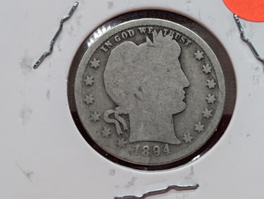 1894 Barber Quarter