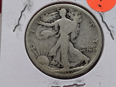 1917-D Rev Walking Liberty Half Dollar
