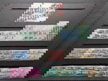 20 - Vintage no gum Plate Blocks