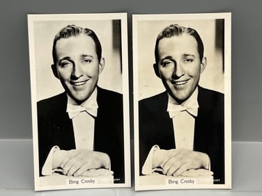 Lot of (2) 1937 John Sinclair LTD. Film Stars Bing Crosby #102