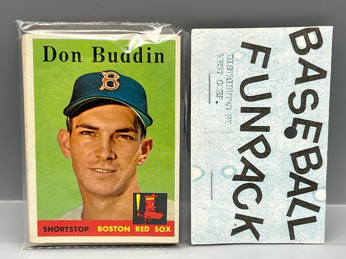 West Corp. Baseball Cello Fun Pack Repack 1958 Topps Unopened Pack (1 of 2)