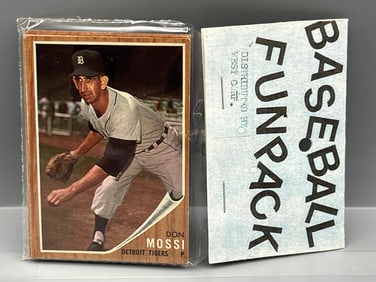 West Corp. Baseball Cello Fun Pack Repack 1962 Topps Unopened Pack