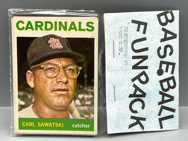 West Corp. Baseball Cello Fun Pack Repack 1964 Topps Unopened Pack