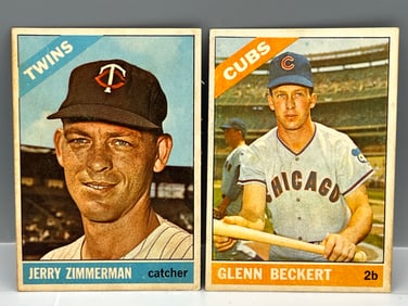 1966 Venezuelan Topps Jerry Zimmerman #73 & Glenn Beckert #232 - Tough To Find