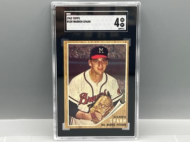 1962 Topps Warren Spahn #100 SGC VG-EX 4