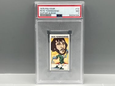 1975 Polydor Pete Townshend Guitar Album #12 PSA NM 7