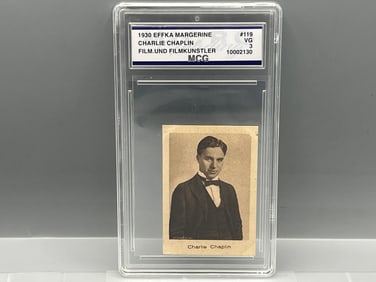 1930 Effka Margerine Charlie Chaplin Film. UND Filmkunstler #119 - Slabbed By MCG Grading