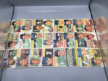 Lot of (24) 1956 Topps Baseball Cards - Varying Conditions