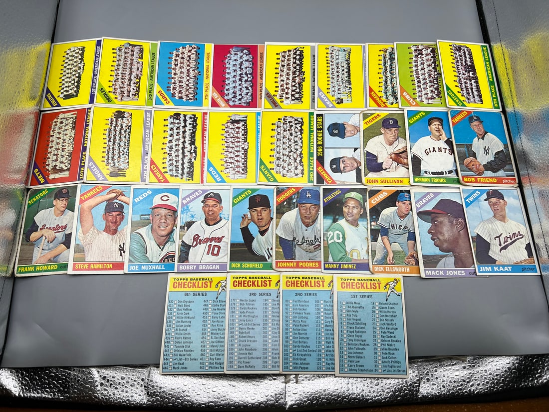 Lot of (30+) 1966 Topps Baseball Cards W/ Some Stars - Varying Conditions (1 of 5)