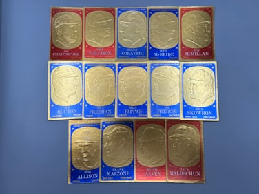 Lot of (14) 1965 Topps Embossed Baseball Cards - Varying Conditions
