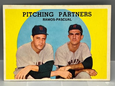 1959 Topps Pitching Partners Camilio Pascual/Pedro Ramos #291