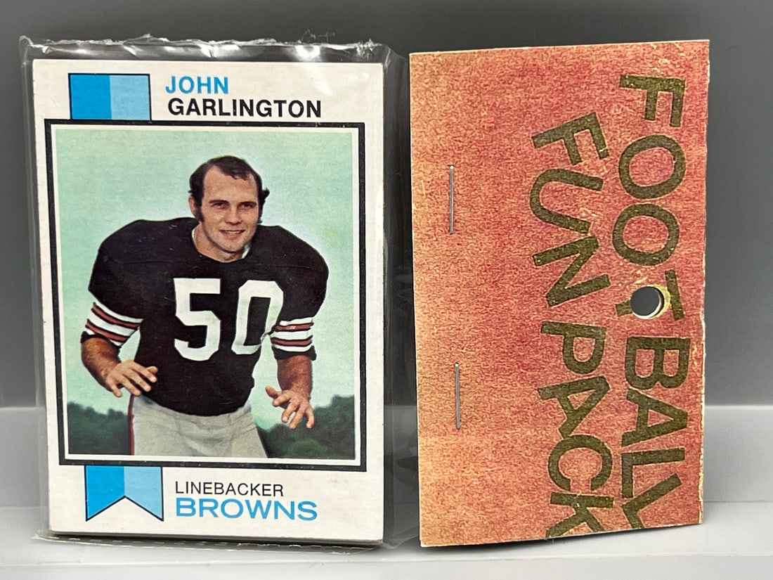 West Corp. Football Cello Fun Pack Repack 1973 Topps Unopened Pack - Bob Lilly On Back (1 of 2)